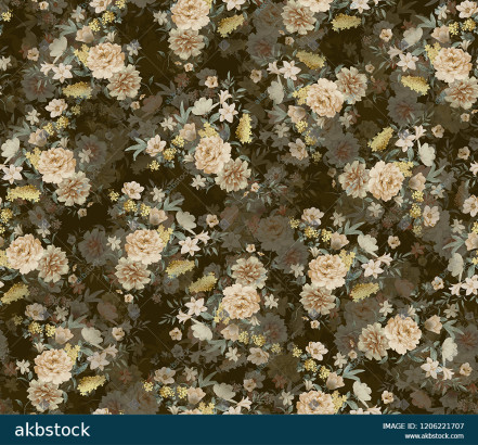 Seamless Floral flower for digital print