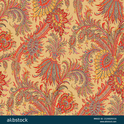 Paisley patterns for Textile Digital Print