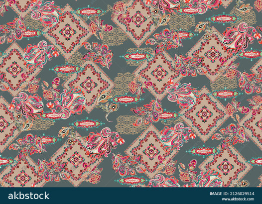 Paisley patterns for Textile Digital Print
