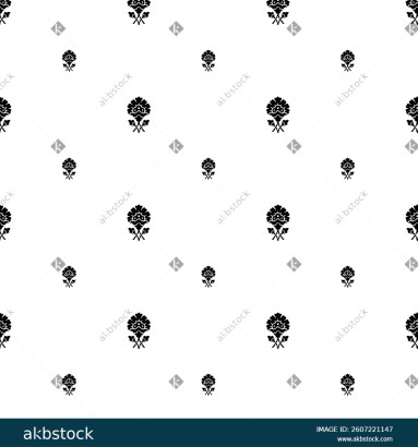 Block print vector fabric pattern