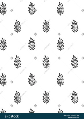 Block print vector fabric pattern