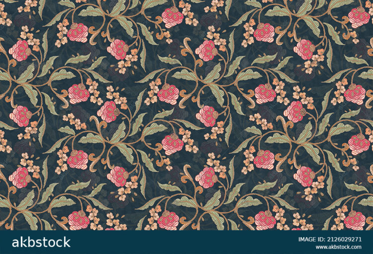 Seamless Floral flower for digital print