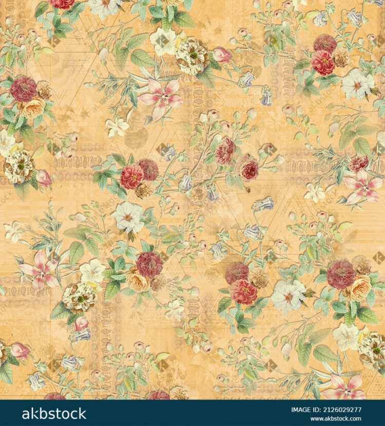 Seamless Floral flower for digital print
