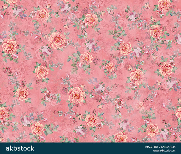 Seamless Floral flower for digital print
