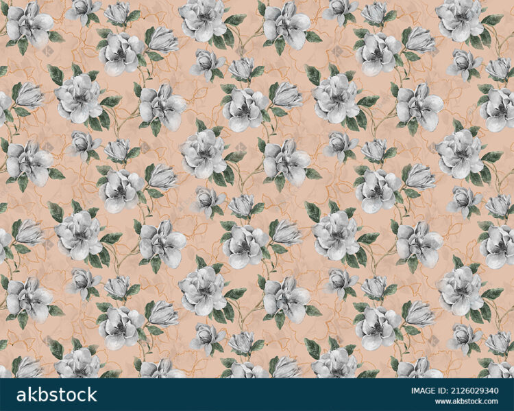 Seamless Floral flower for digital print