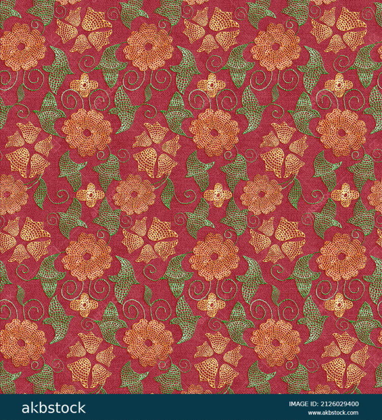 Seamless Floral flower for digital print