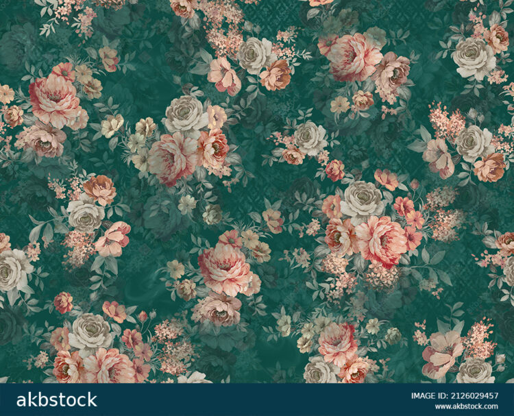 Seamless Floral flower for digital print