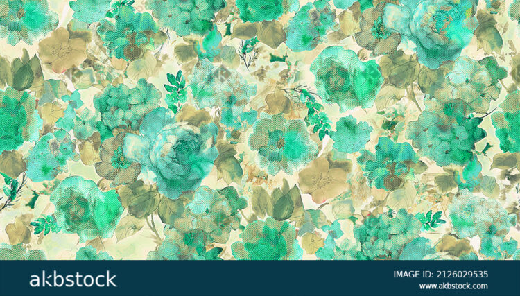 Seamless Floral flower for digital print