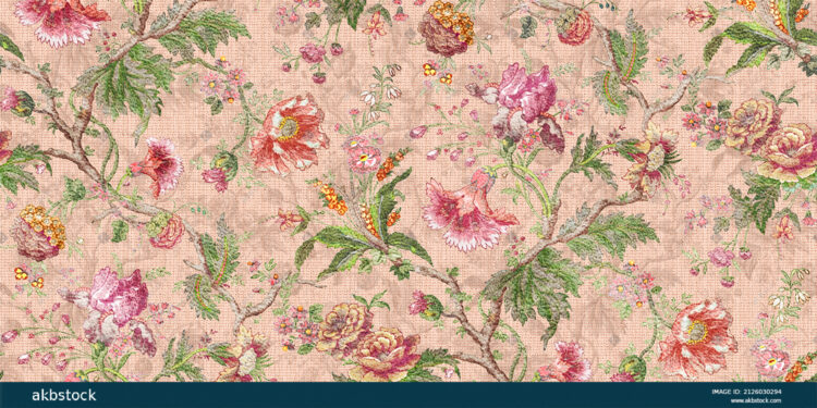 Seamless Floral flower for digital print