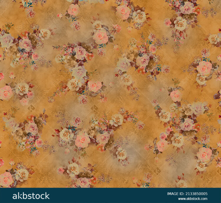 Seamless Floral flower for digital print