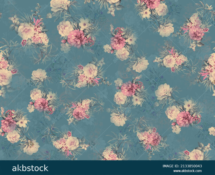 Seamless Floral flower for digital print