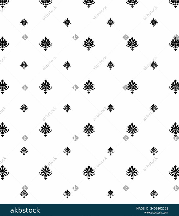 Block print vector fabric pattern