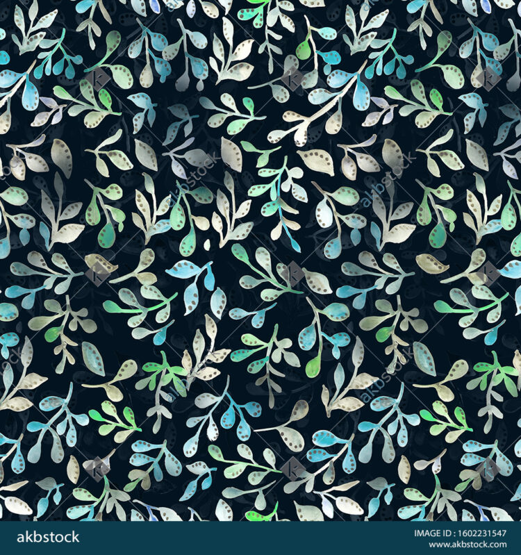 Seamless Floral block print
