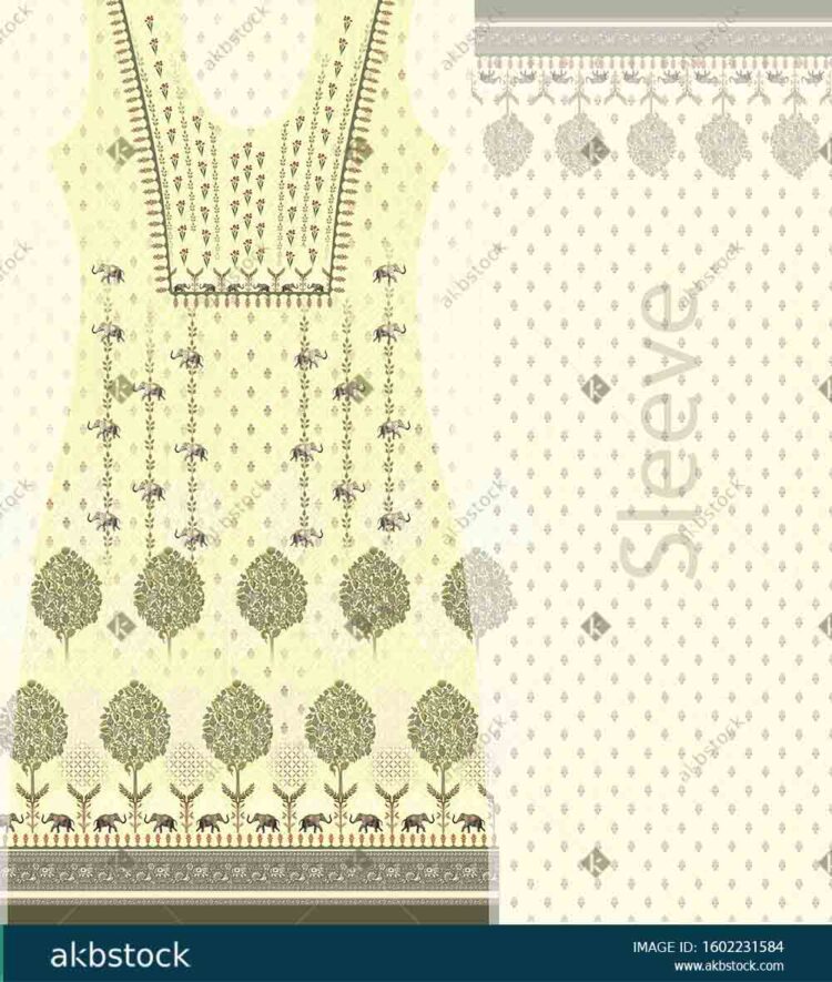 Kurti Fron & Back With Sleeve