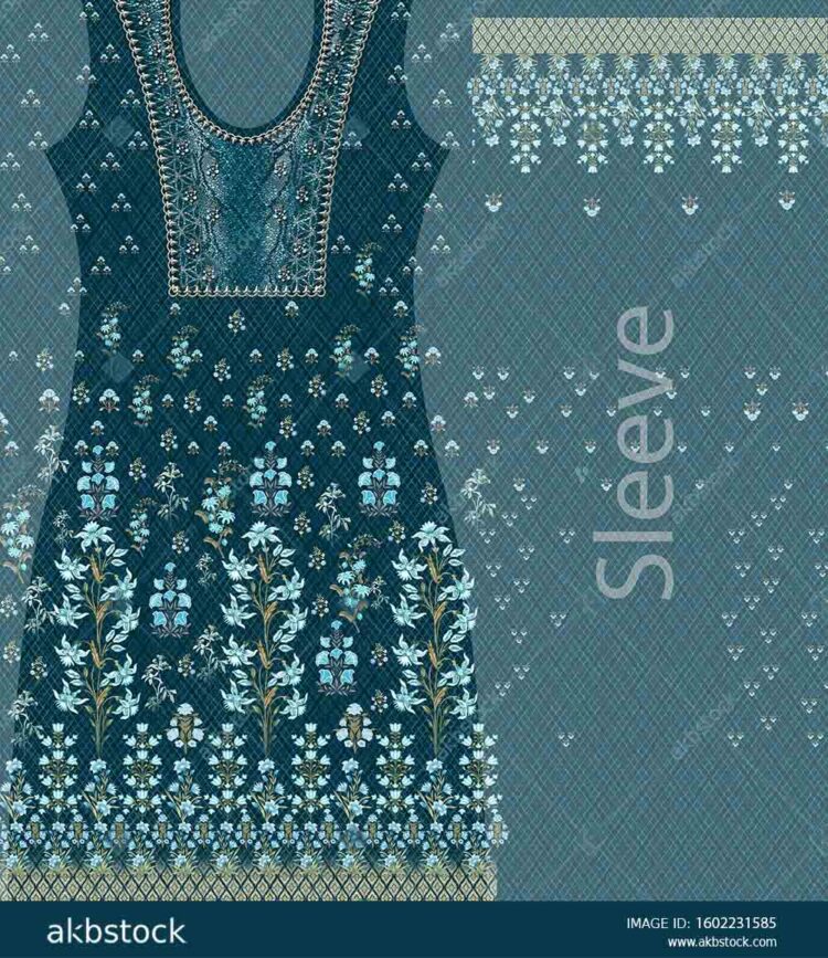 Kurti Fron & Back With Sleeve