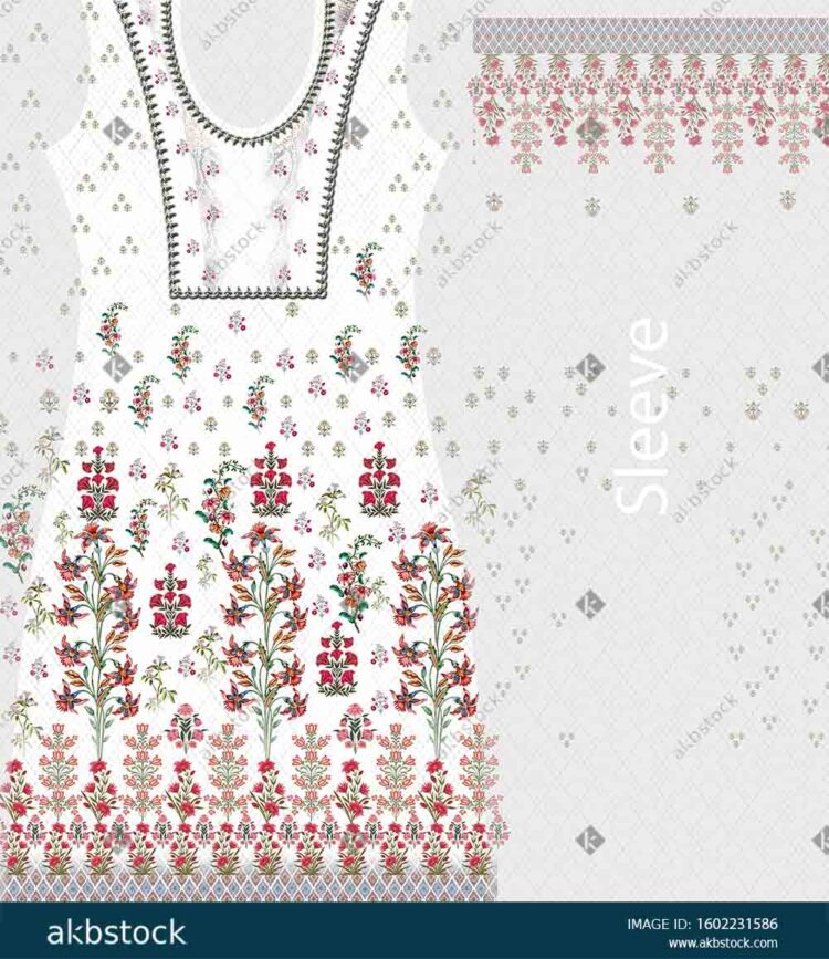 Kurti Fron & Back With Sleeve