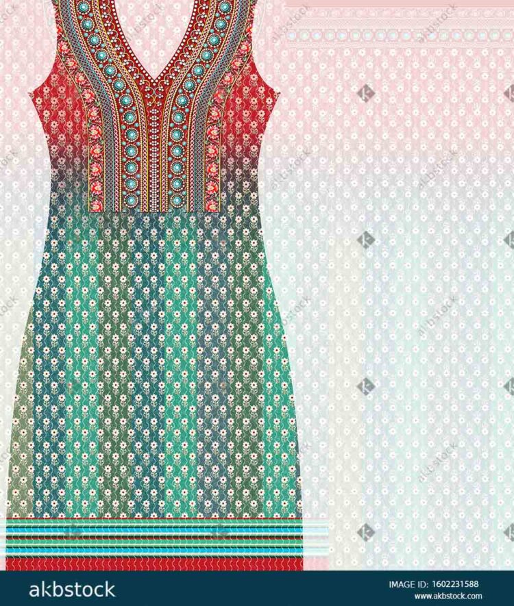 Kurti Fron & Back With Sleeve