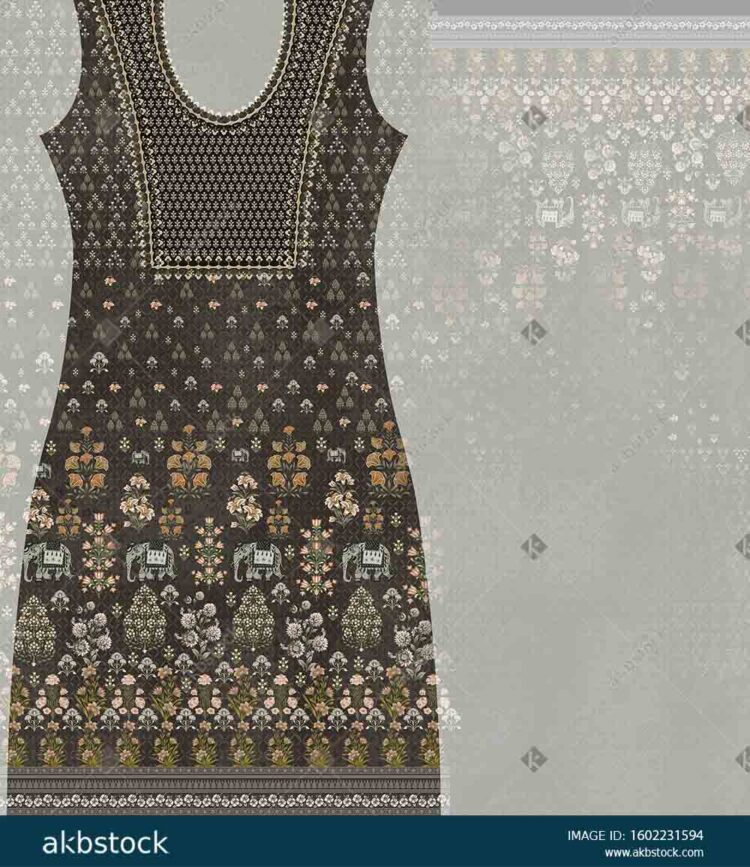 Kurti Fron & Back With Sleeve