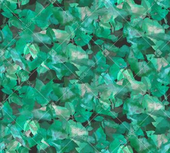 Emerald Aqua Watercolor Leaf Seamless Pattern with Layered Foliage and Modern Botanical Camouflage Look