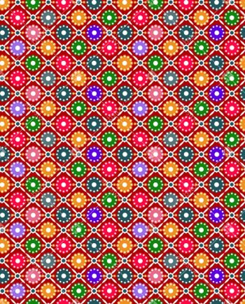 Vibrant Geometric Diamond Seamless Pattern in Bright Multicolor Tones