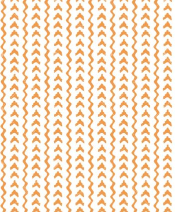 Amber Tribal Stripe Seamless Pattern with Wavy Lines and Folk Motifs