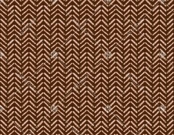 Cocoa Chevron Seamless Pattern with Textured Beige Tribal Arrow Linework