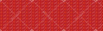 Bandhani Paisley Border Stripe Pattern with Floral Motifs on Bright Red Background