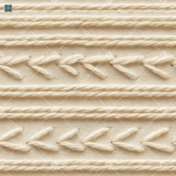 Minimal Braided Rope Texture Seamless Pattern in Soft Ivory Beige