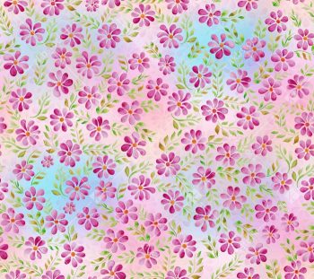 Handmade Watercolor Daisy Floral Seamless Pattern Collection in Multiple Color Variations