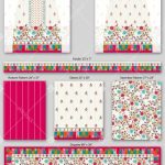 Floral Festive Full Kurti Set – Coordinated Front, Back, Sleeve, Border, Bottom and Dupatta Design