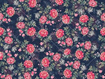 Coral Floral Seamless Pattern for Premium Textile and Surface Design - Color 1