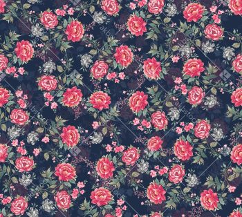 Coral Floral Seamless Pattern for Premium Textile and Surface Design - Color 1
