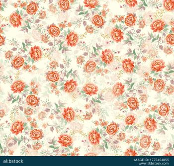 Coral Floral Seamless Pattern for Premium Textile and Surface Design - Color 3