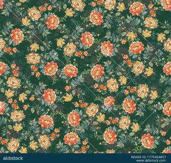 Coral Floral Seamless Pattern for Premium Textile and Surface Design - Color 5