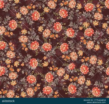 Coral Floral Seamless Pattern for Premium Textile and Surface Design - Color 6