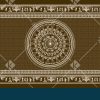 Premium Tribal Medallion warli Border Dupatta Design in Coordinated Ethnic Colorways - Color 2