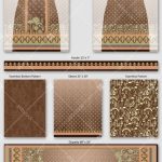Antique Gold Heritage Kurti Set Digital Textile Design with Dupatta and Coordinated Panels