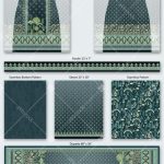 Royal Teal Heritage Kurti Set Digital Textile Design with Dupatta and Coordinated Panels