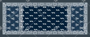 Royal Buti Border Dupatta in Elegant Ethnic Colorways - Color 1