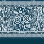 Tribal Story Panel Dupatta in Artisanal Ethnic Colorways - Color 1