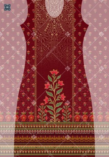 Gulnaar Heritage Kurti Panel Design - Color 1