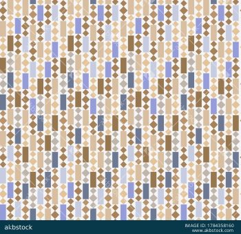 Colorful Geometric Diamond and Rectangle Seamless Pattern - Color 2