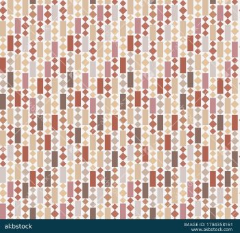 Colorful Geometric Diamond and Rectangle Seamless Pattern - Color 3