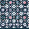Geometric Floral Diamond Seamless Pattern Set with Three Colorways - Color 2