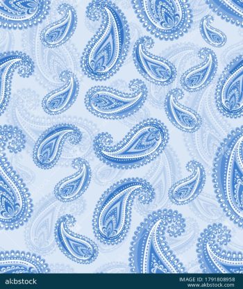 Paisley Seamless Pattern Set with Eight Elegant Colorways - Color 5
