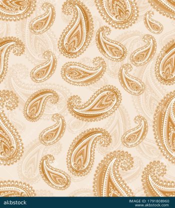 Paisley Seamless Pattern Set with Eight Elegant Colorways - Color 7