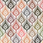 Contemporary Ikat Home Decor Seamless Pattern - Color 1