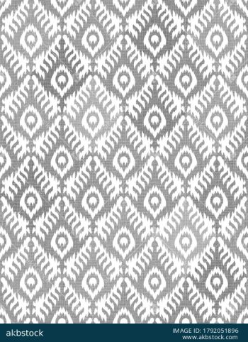 Contemporary Ikat Home Decor Seamless Pattern - Color 3